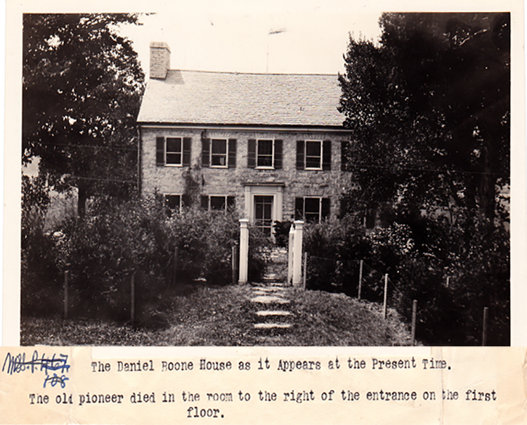 Daniel Boone home in 1901