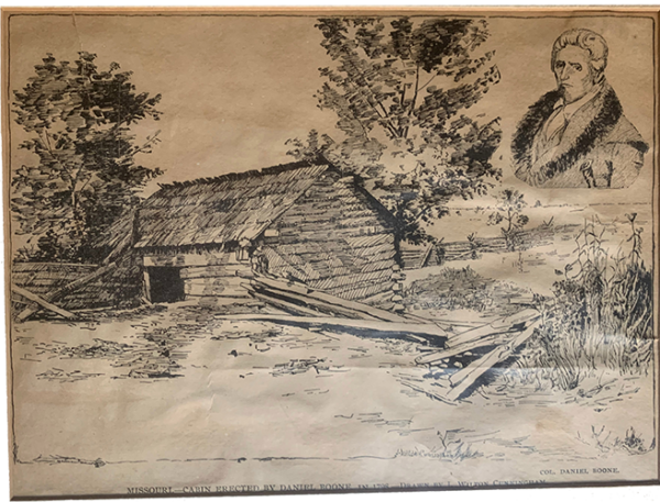 Cabin erected by Daniel Boone